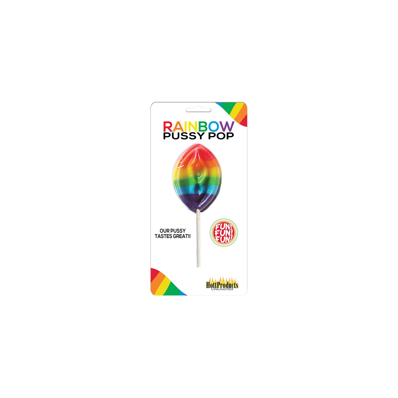 Rainbow Pussy Pop Edible Lollipop - Fun Treat