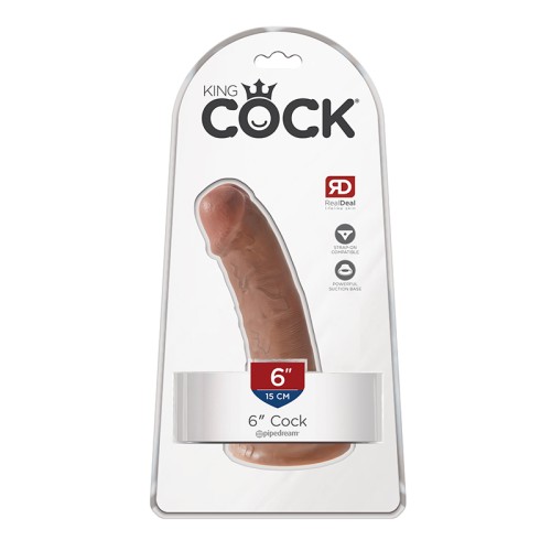 Pipedream King Cock 6in Dildo with Suction Cup