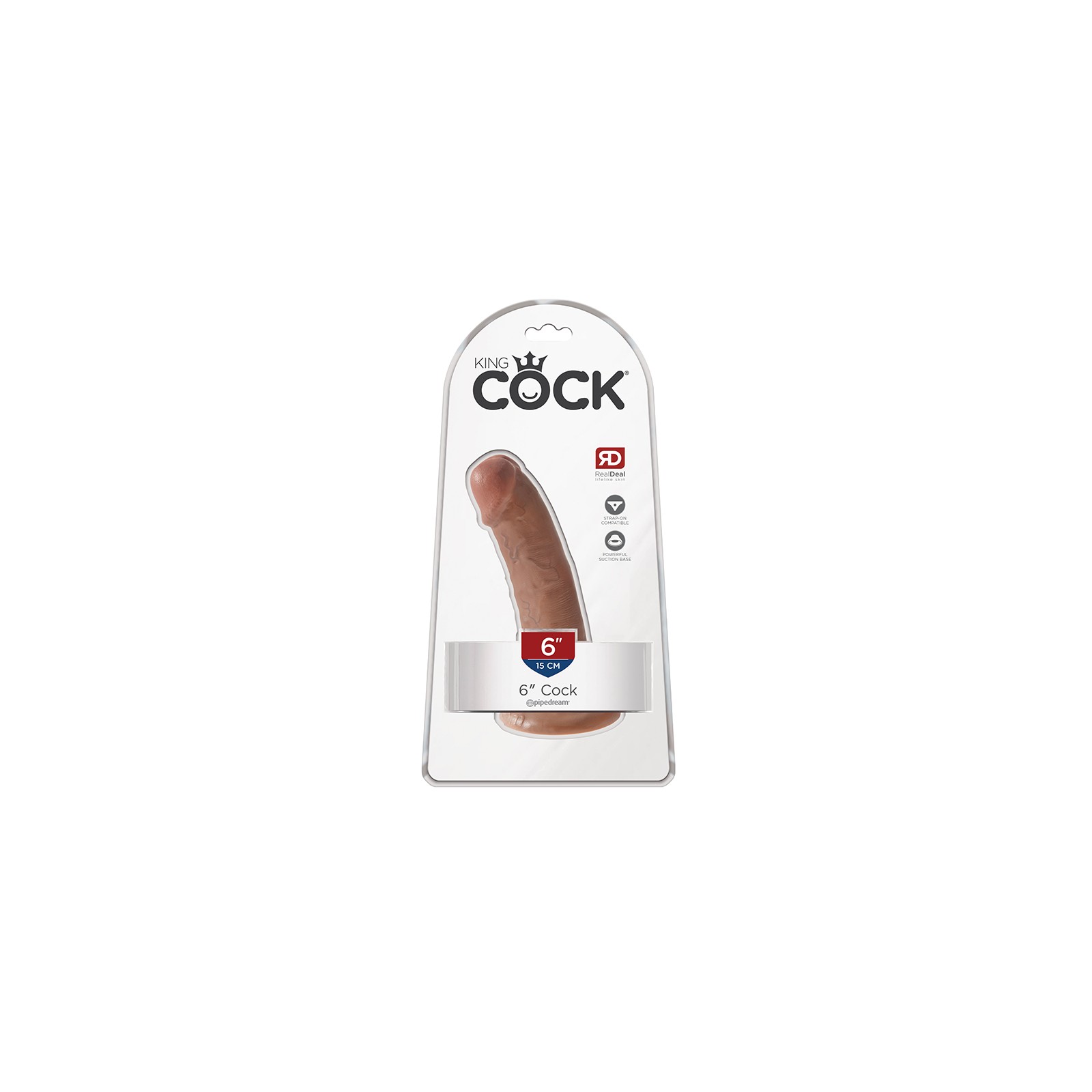 Pipedream King Cock 6in Dildo with Suction Cup