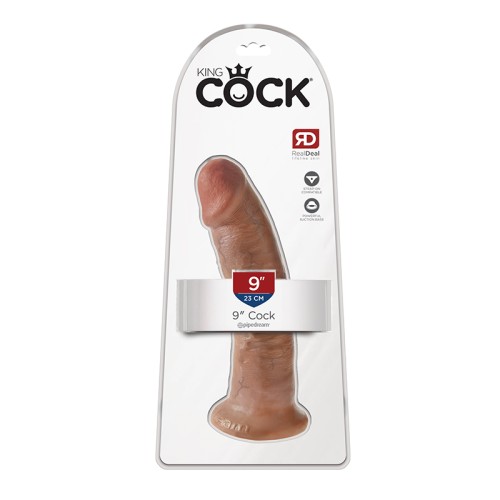 King Cock 9 in. Realistic Dildo with Suction Cup