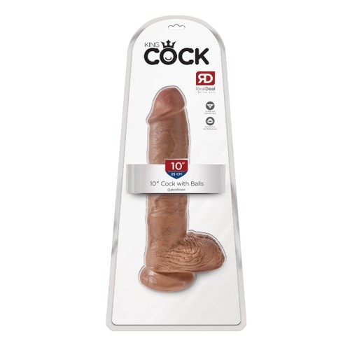 Pipedream King Cock 10 Inch Realistic Dildo with Suction Cup