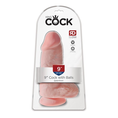 Pipedream King Cock Dildo Chubby de 9 pulgadas con Testículos