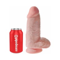 Pipedream King Cock Dildo Chubby de 9 pulgadas con Testículos