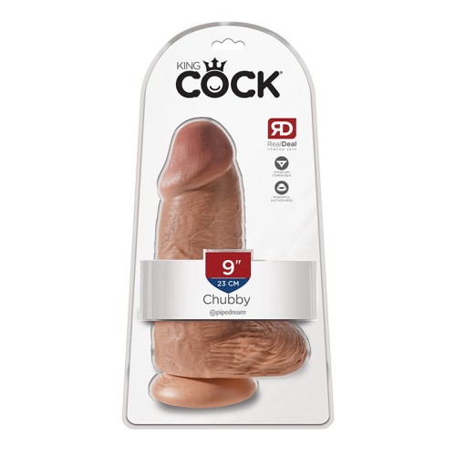 Pipedream King Cock Chubby Dildo Realista de 9 in. con Ventosa