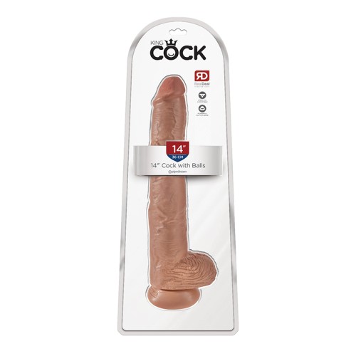 Dildo King Cock de 14 pulgadas - Placer Realista Definitivo