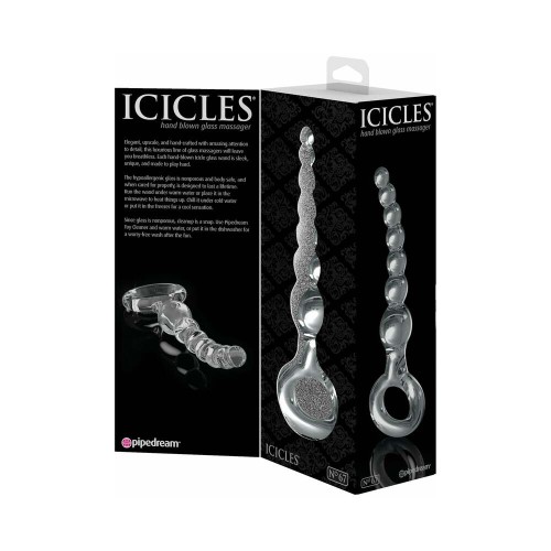 Pipedream Icicles No. 67 Beaded Glass Massager - Elegant Pleasure Tool