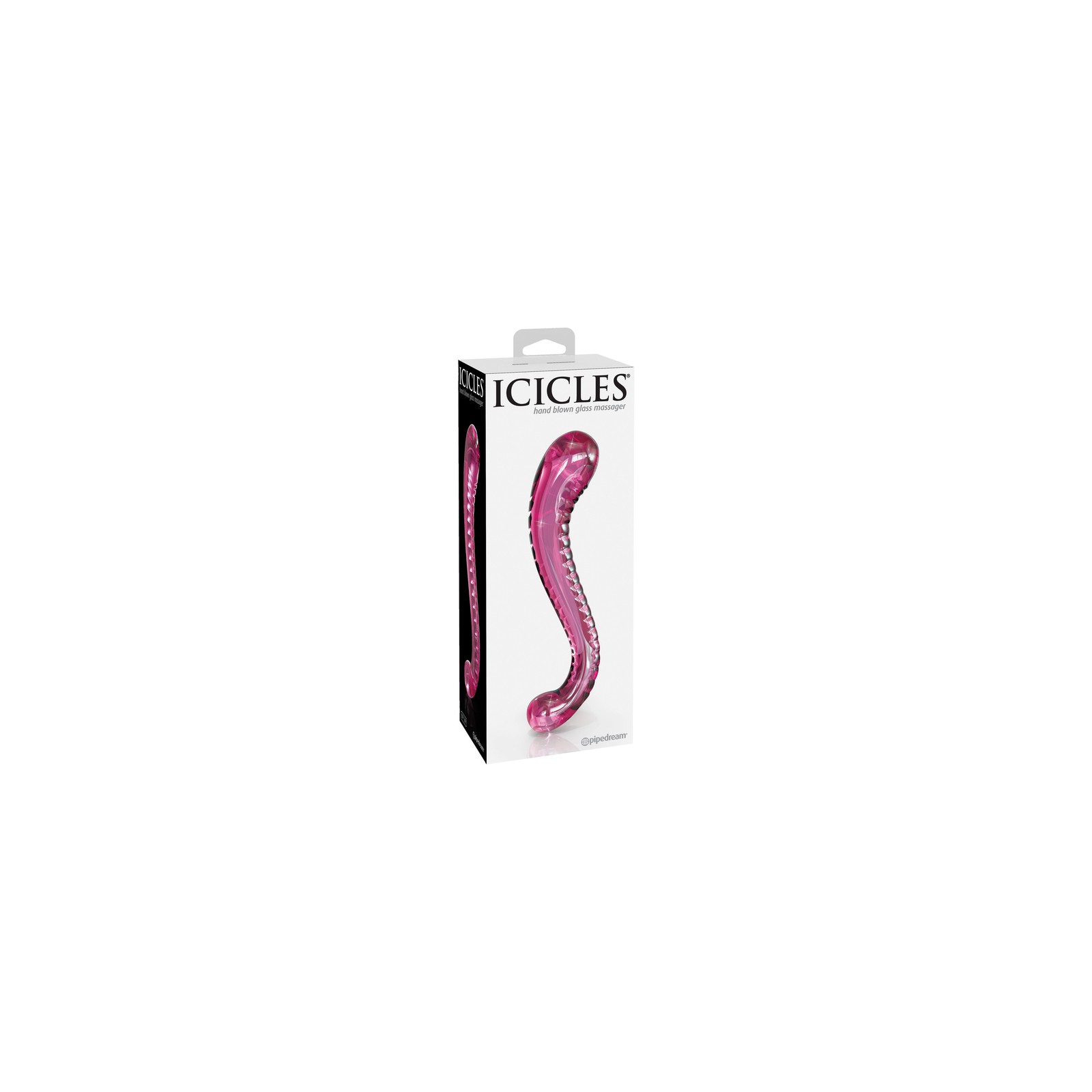 Pipedream Icicles No. 69 Curved Glass Dildo in Pink