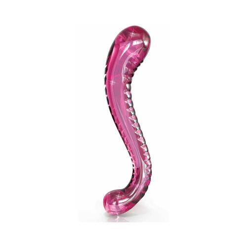 Dildo de Cristal Curvado Pipedream Icicles No. 69 Rosa