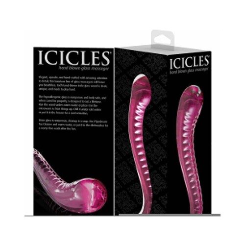 Pipedream Icicles No. 69 Curved Glass Dildo in Pink