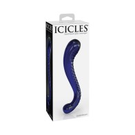 Dildo de Vidrio Doble Punta Curvada Icicles No. 70