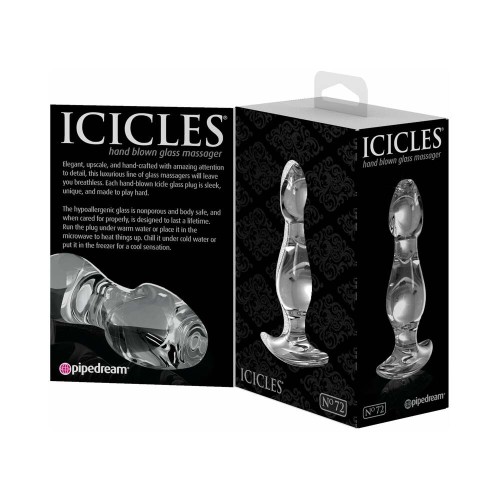 Pipedream Icicles No. 72 Plug Anal de Cristal