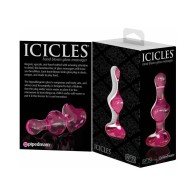 Masajeador de Vidrio Icicles No. 75 de Pipedream