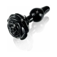 Pipedream Icicles No. 77 Plug Anal de Vidrio - Negro