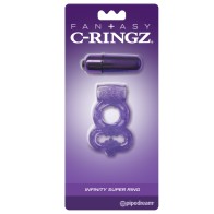 Pipedream Fantasy C-Ringz Infinity Super Anillo Púrpura