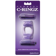 Pipedream Fantasy C-Ringz Duo Vibration Super Ring Purple