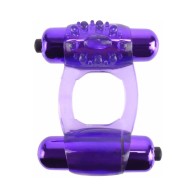 Anillo Vibrador Super Doble C-Ringz Fantasy Púrpura