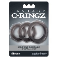 Set de Anillos de Silicona Pipedream C-Ringz - Expande tu Placer