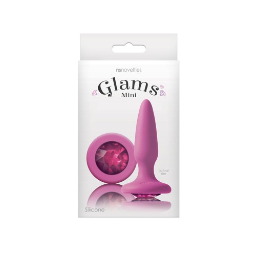 Plug Anal Mini Glams con Piedra Rosa