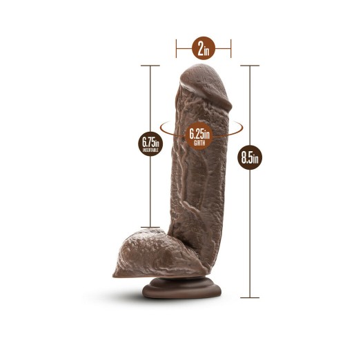 Dr. Skin Mr. D Realistic Dildo 8.5 in. Brown