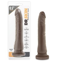 Dildo Dr. Skin Basic 8.5 in. Marrón - Realismo Supremo