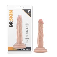 Dr. Skin Mini Realistic 5 in. Dildo Beige - Perfect Size for Comfort