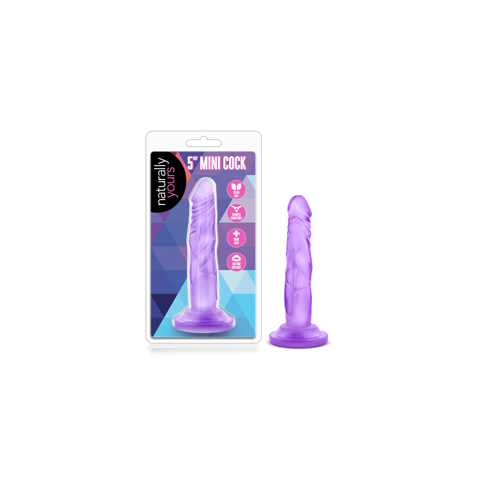 Dildo Realista Mini Cock 5 Pulgadas Naturally Yours Morado