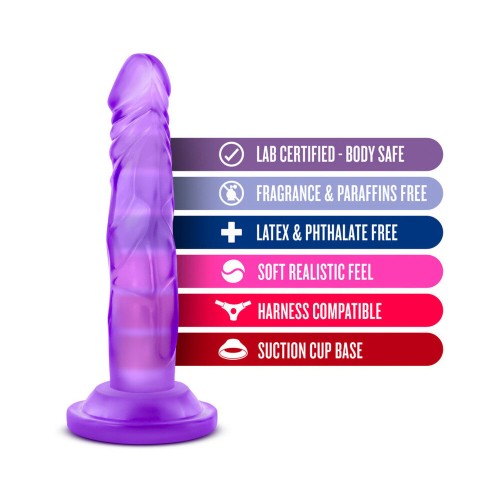 Naturally Yours 5 in. Mini Cock Realistic Dildo Purple