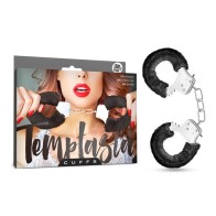 Temptasia Adjustable Faux Fur Cuffs - Black