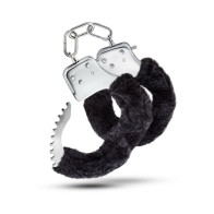 Temptasia Adjustable Faux Fur Cuffs - Black