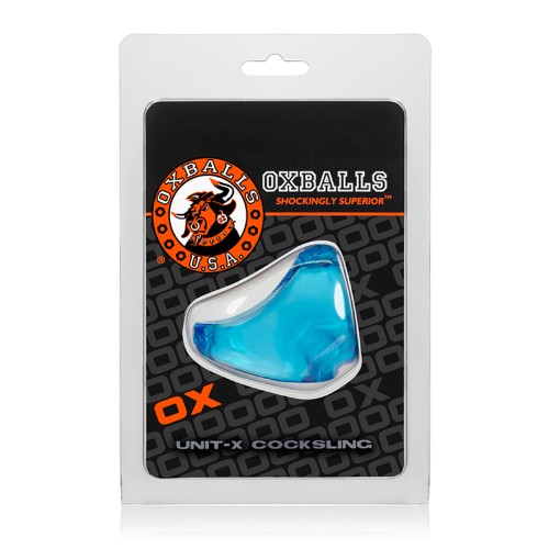 OxBalls Unit-X Cocksling for Enhanced Pleasure - Ice Blue