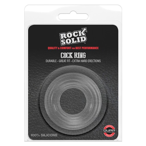 Donut Sila-Stretch Ribbed Rock Solid - Potenciador de Placer Intenso