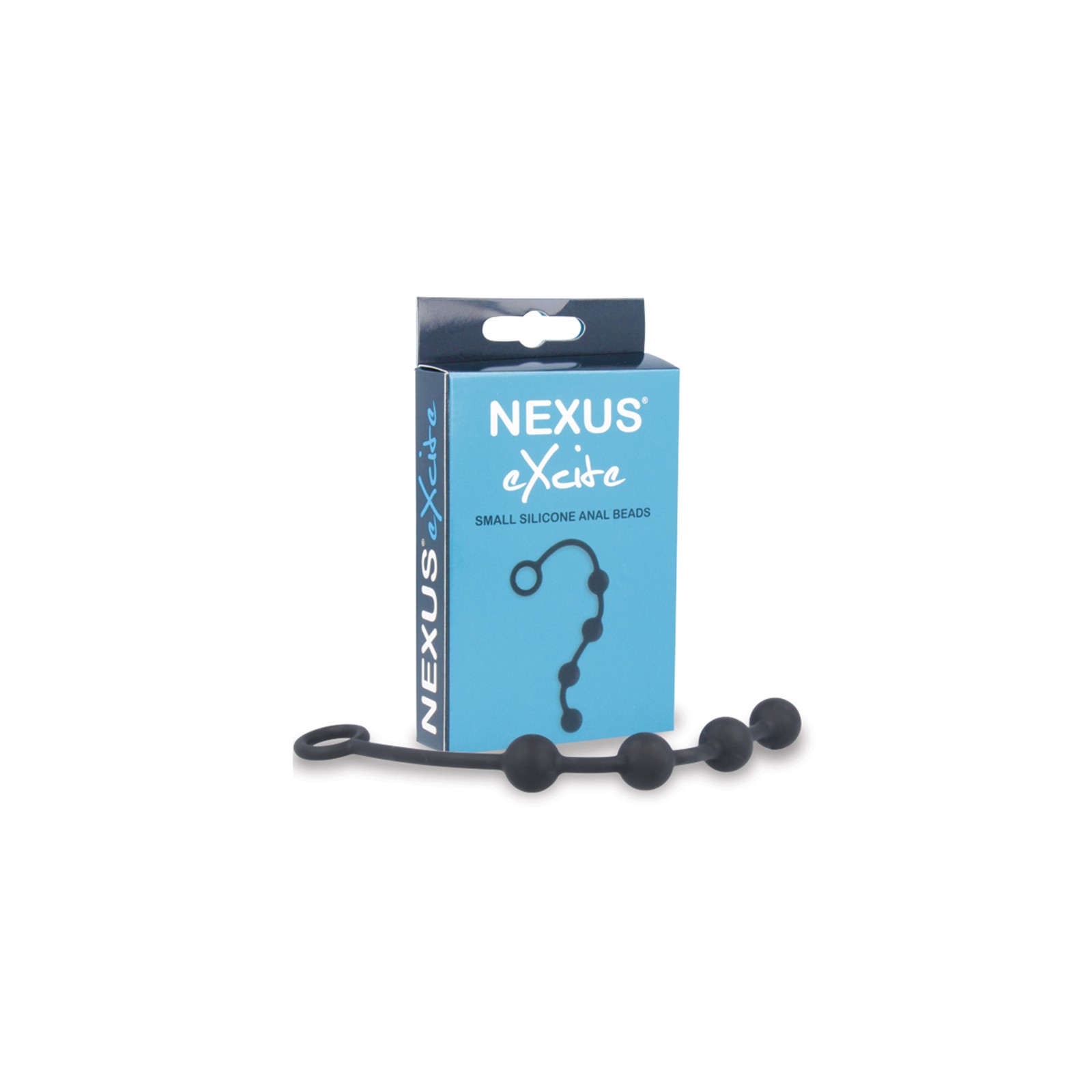 Nexus EXCITE Silicone Anal Beads Small Black