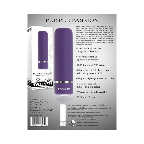 Evolved Purple Passion Petite Bullet Vibrator