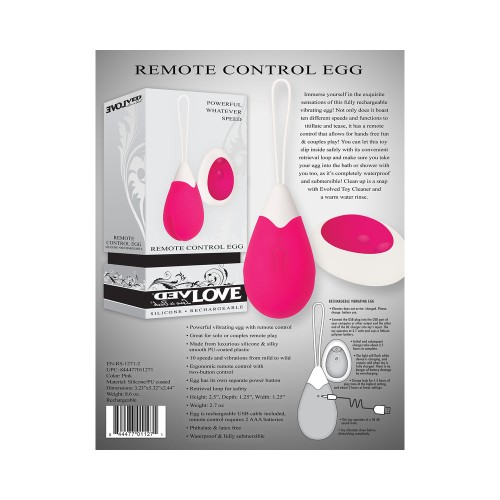 Evolved Remote-Controlled Silicone Egg - Pleasure Redefined