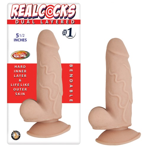 Realcocks Dildo Doble Capa #1 5.5in Carne