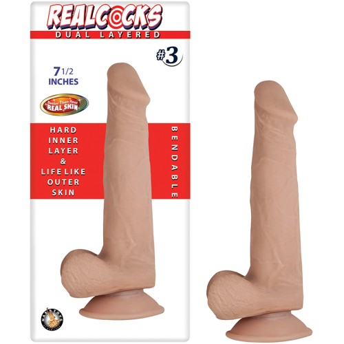 Realcocks Dual Layered Dildo #3 for Pleasurable Experiences