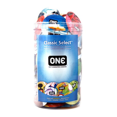 One Classic Select Universal Mix Condom Display