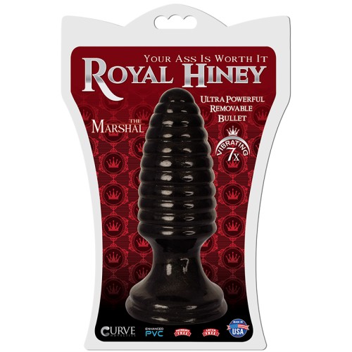 Curve Toys Royal Hiney Vibrating Anal Plug - Black