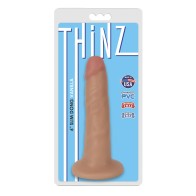 Dildo Delgado Curve Toys Thinz con Ventosa Beige