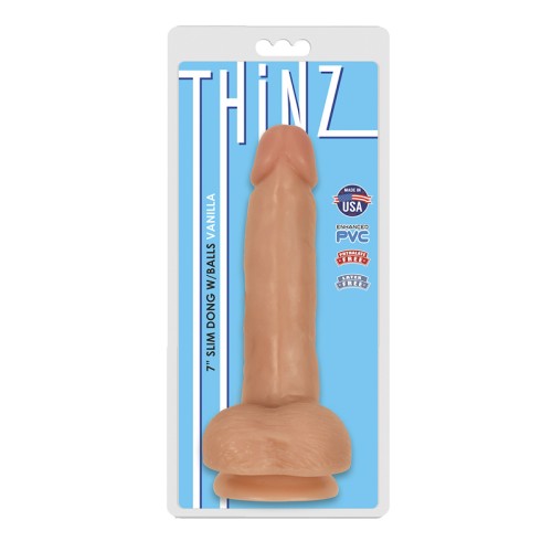 Curve Toys Thinz Slim Dildo with Suction Cup