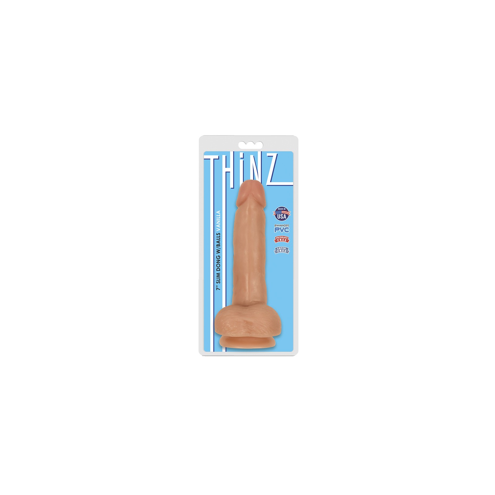 Curve Toys Thinz Slim Dildo with Suction Cup