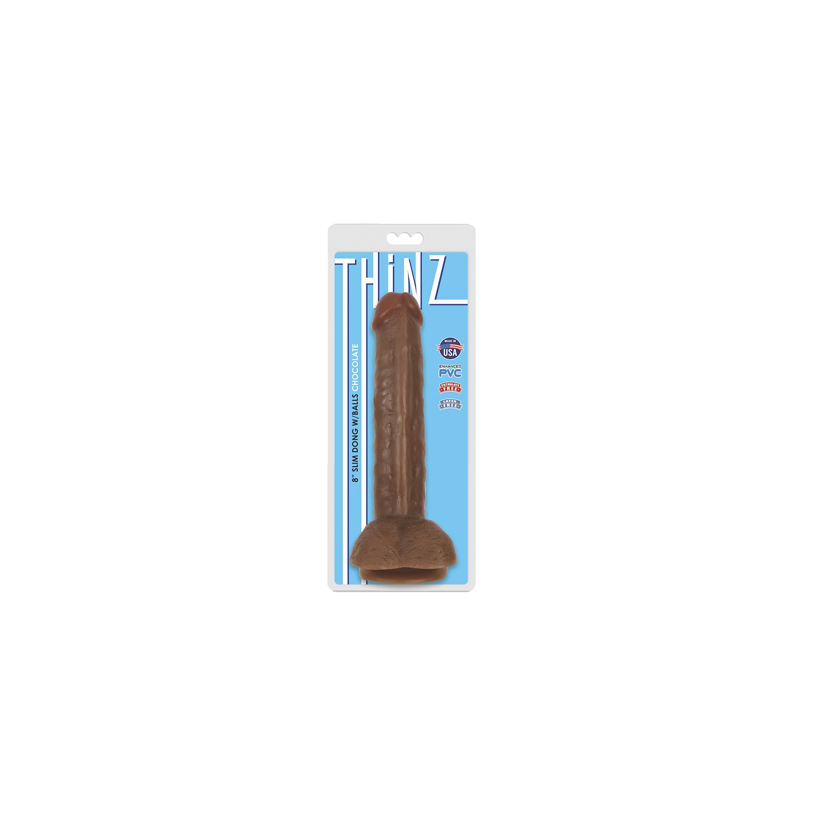 Curve Toys Thinz Slim Dildo with Suction Cup