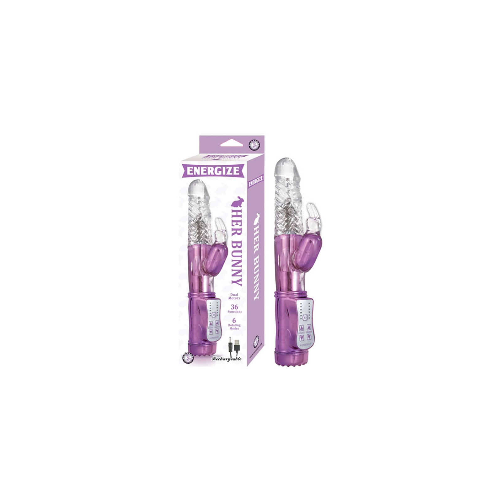 Vibrador Energize Her Bunny con 36 Funciones