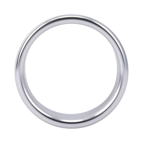 Rock Solid Brushed Alloy Large Cock Ring