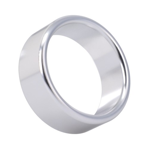 Rock Solid Brushed Alloy Large Cock Ring