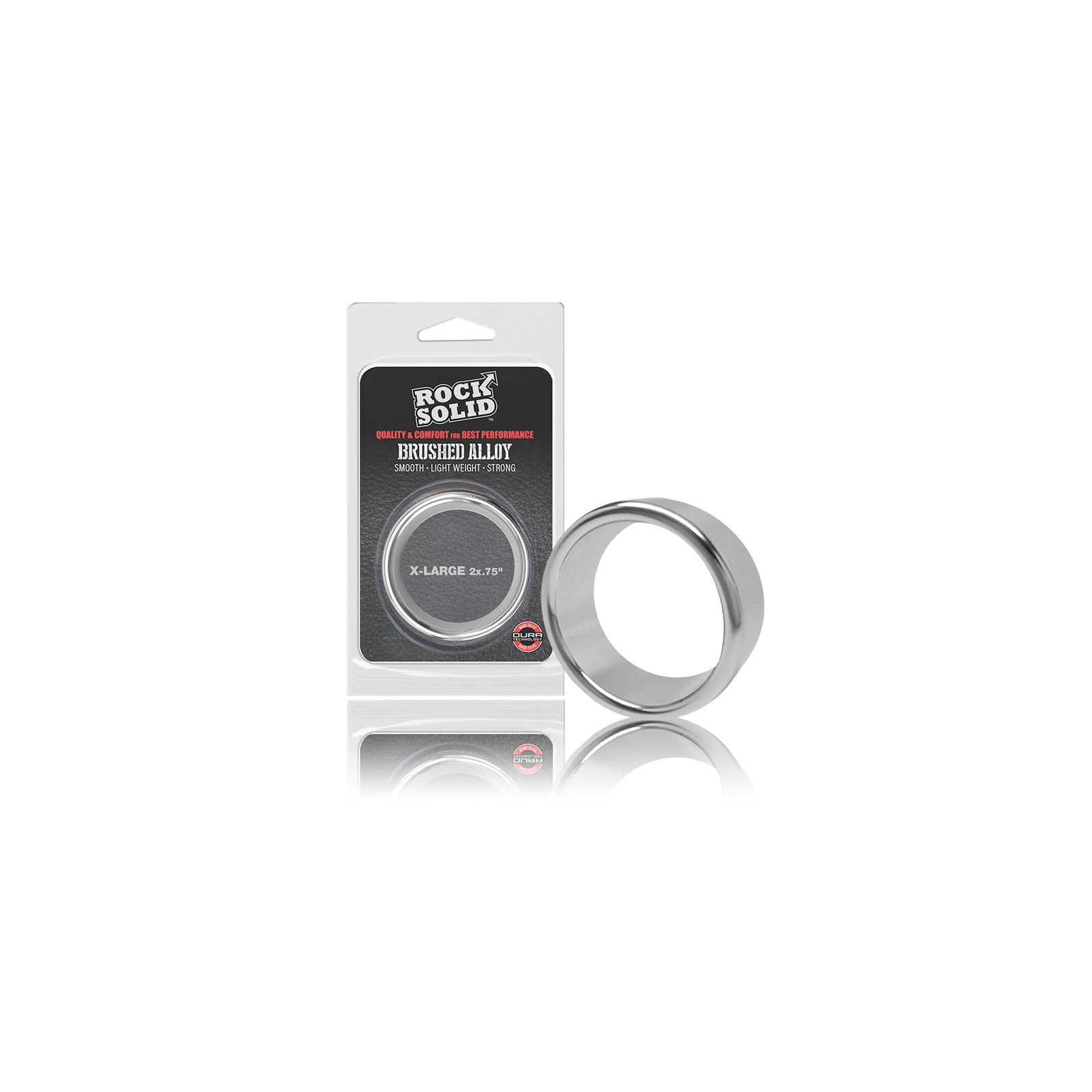 Rock Solid Brushed Alloy X-Large Ring