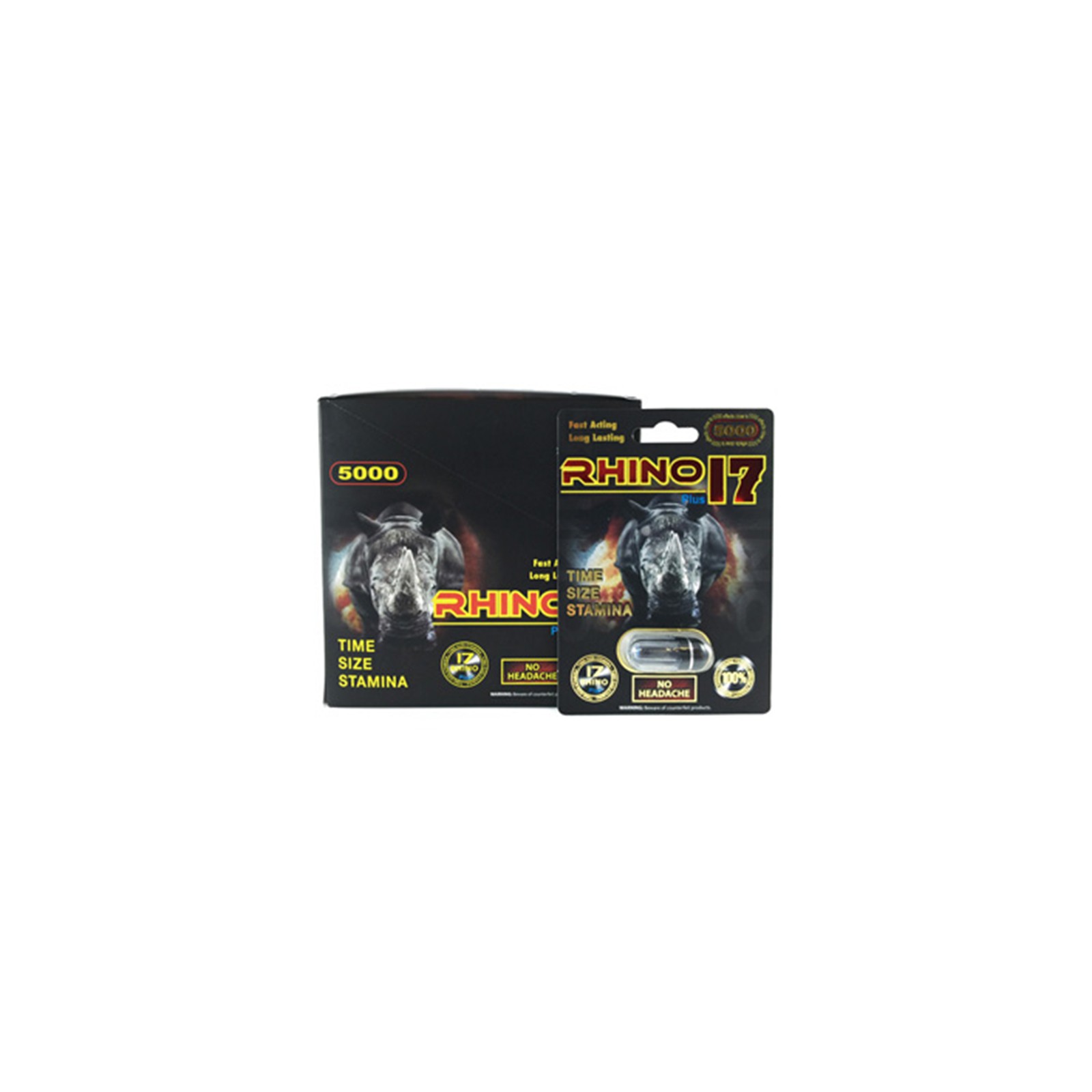 Rhino 17 5000 Plus Capsules for Enhanced Stamina