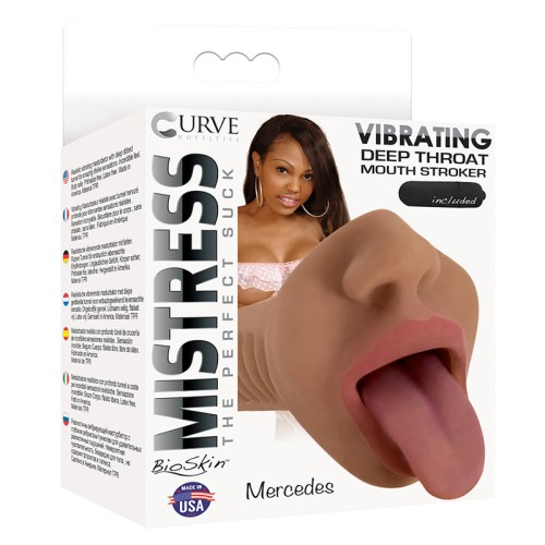 Curve Toys Mistress Perfect Suck Mercedes Vibrating Stroker Brown