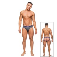 Male Power Heather Haze Cutout Thong for Comfort