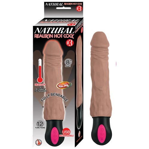 Vibrador Natural Realskin Hot Cock #3 Totalmente Flexible